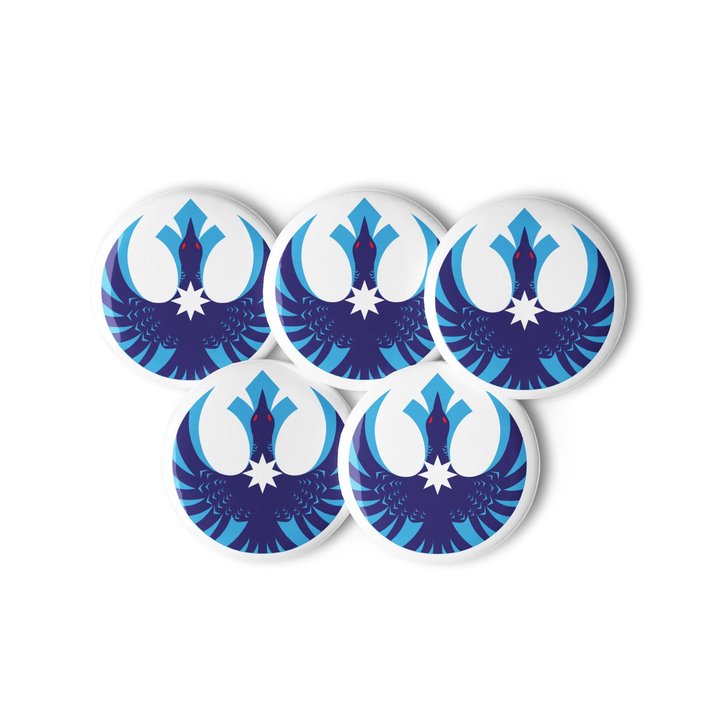 Rebel Loon Button Pins