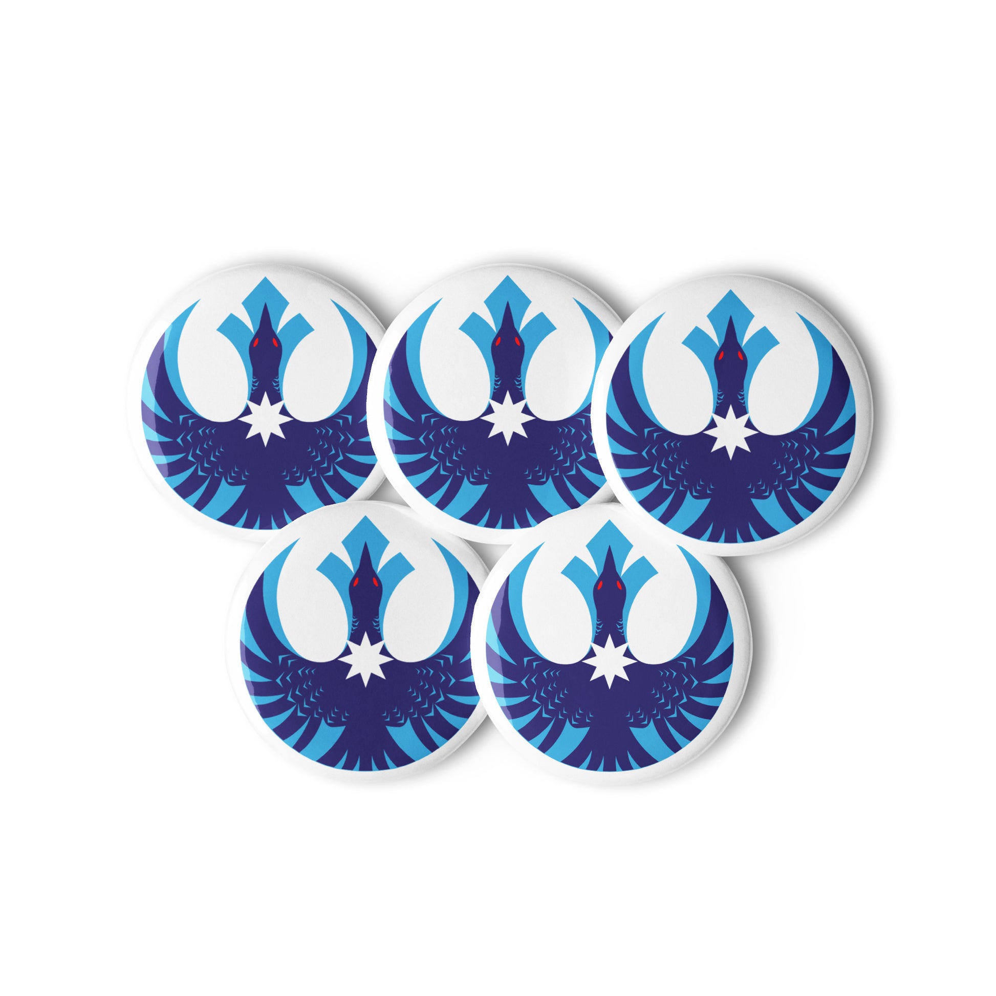Rebel Loon Button Pins