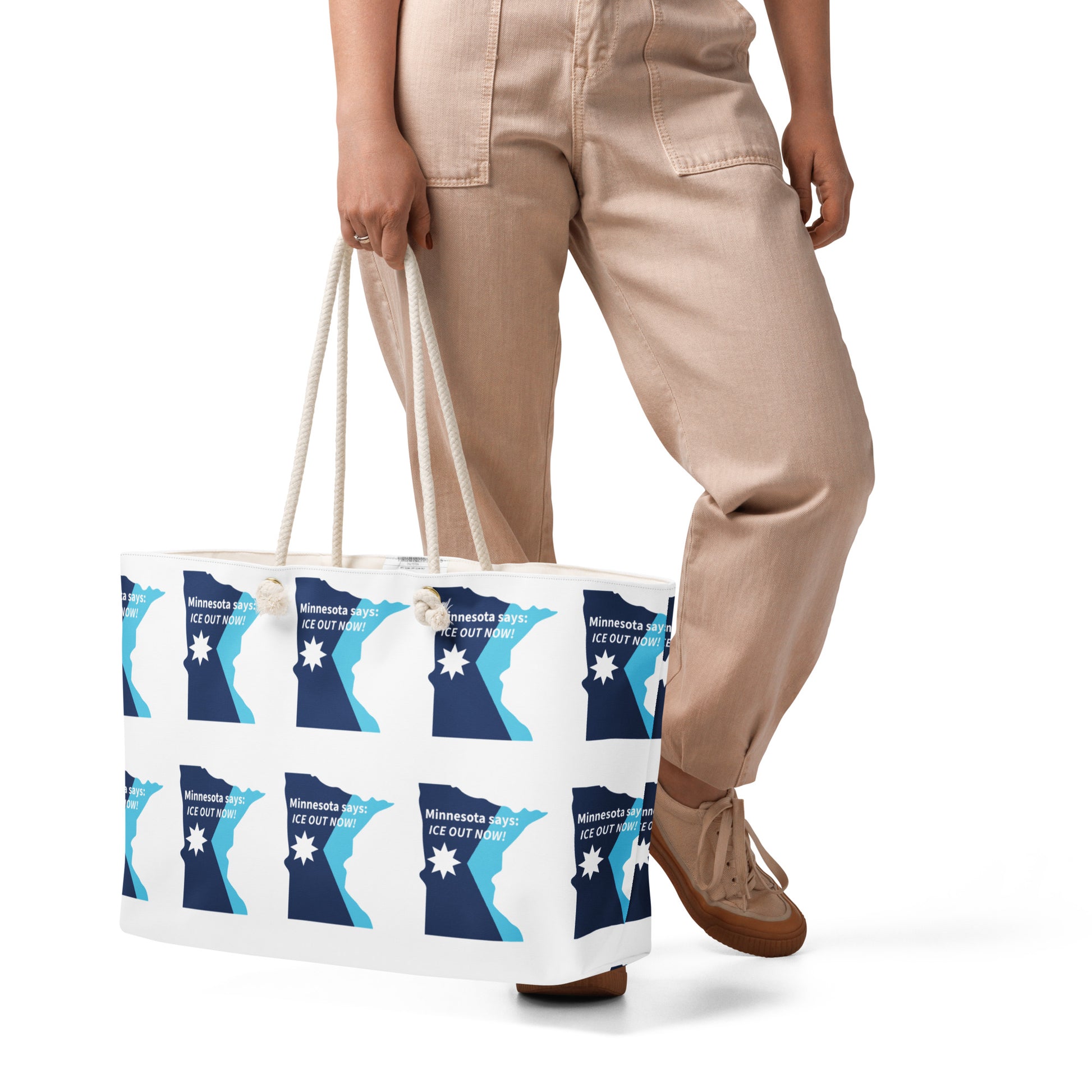 Minnesota Flag Ice Out Tote Bag