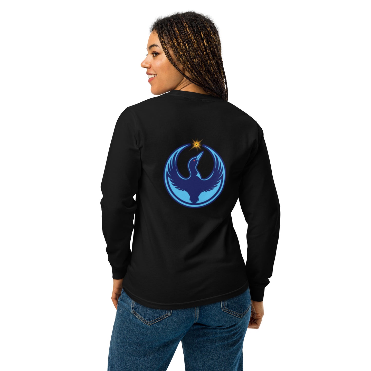 Long Sleeve Black Rebel Loon with a Star Shirt
