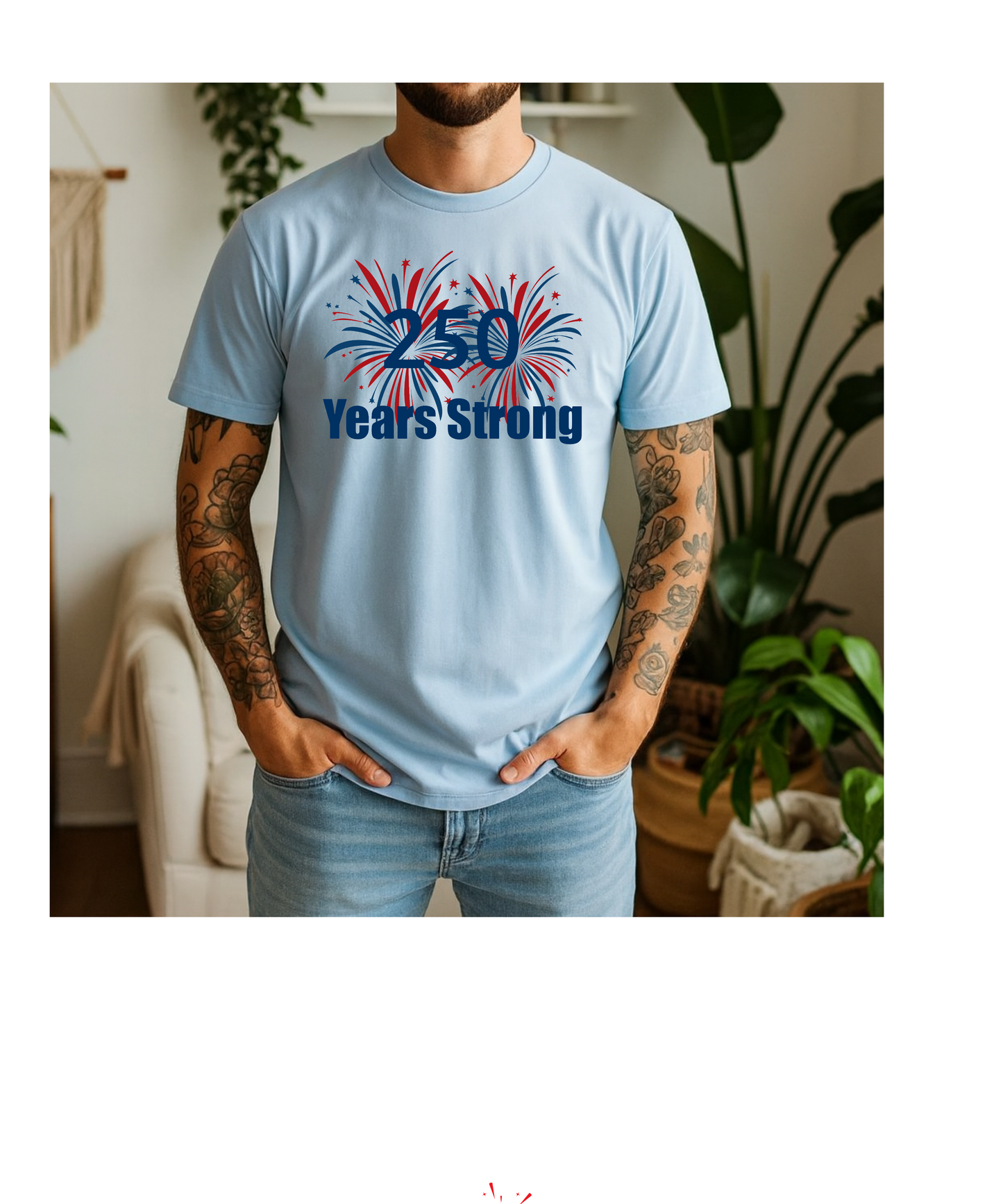 America 250th Fireworks Tshirt