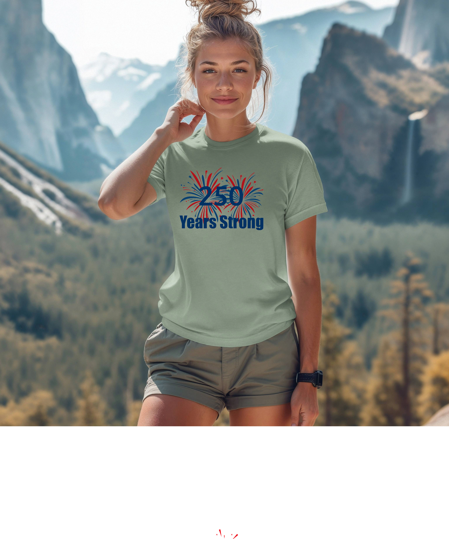 America 250th Fireworks Tshirt